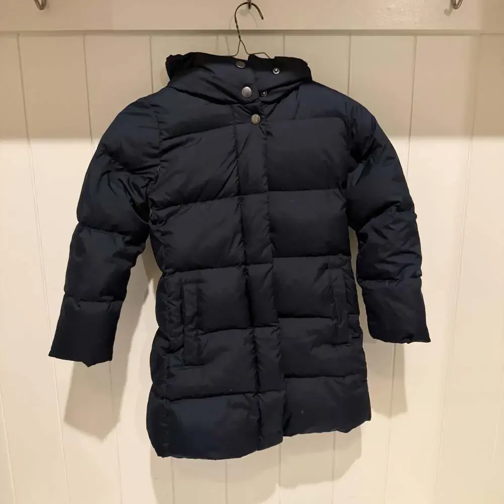 crewcuts by J.Crew Girls' Navy Puffer Jacket with Hood